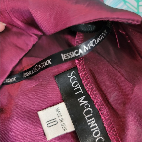Scott McClintok Dress Plum Size 10 worn once - Picture 7 of 8